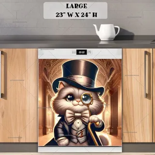 Preview of Elegant Cat Gentleman in the Palace magnet in Large size.