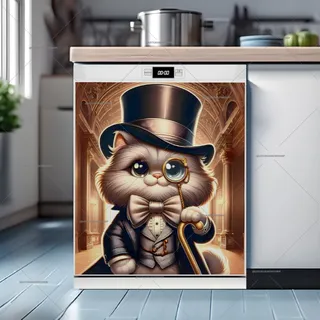 Preview of Elegant Cat Gentleman in the Palace magnet.