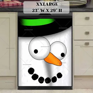 Preview of Silly Snowman Face magnet in XX Large size.