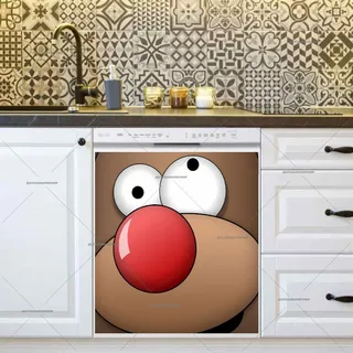 Preview of Silly Rudolph Face magnet.