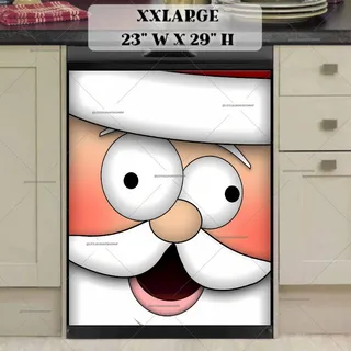 Preview of Silly Santa Face magnet in XX Large size.