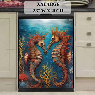 Preview of Creepy Seahorse Couple magnet in XX Large size.