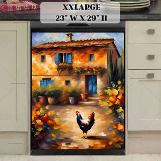 Preview of Tuscan Farmhouse Chicken magnet in XX Large size.