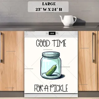 Preview of Good Time for a Pickle magnet in Large size.