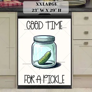 Preview of Good Time for a Pickle magnet in XX Large size.