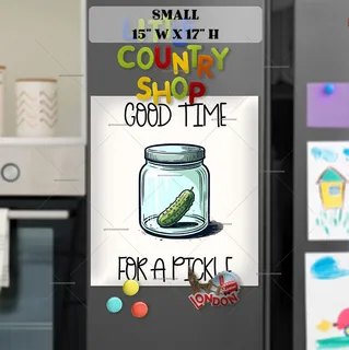 Preview of Good Time for a Pickle magnet in Small size.