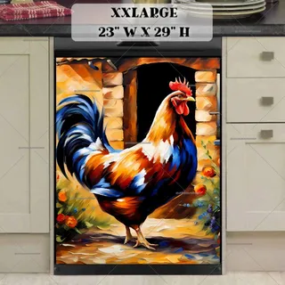 Preview of Tuscan Farmhouse Rooster magnet in XX Large size.