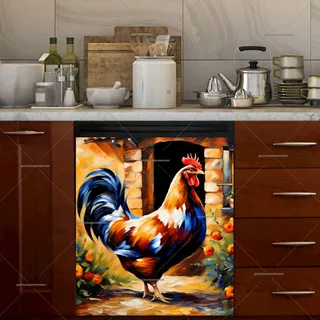 Preview of Tuscan Farmhouse Rooster magnet.