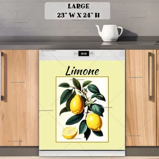 Preview of Lemon Art Poster magnet in Large size.