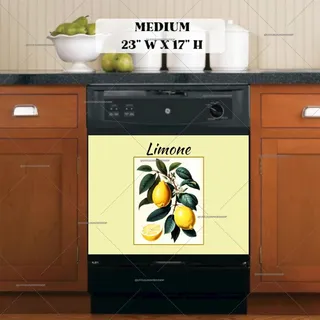 Preview of Lemon Art Poster magnet in Medium size.