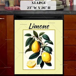 Preview of Lemon Art Poster magnet in Extra Large size.