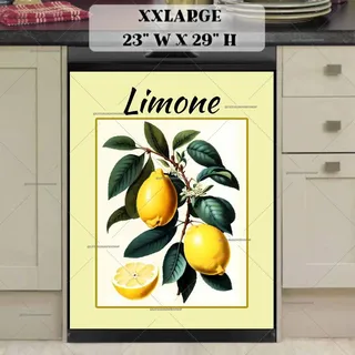 Preview of Lemon Art Poster magnet in XX Large size.