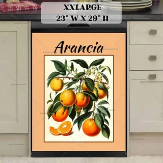 Preview of Orange Art Poster magnet in XX Large size.