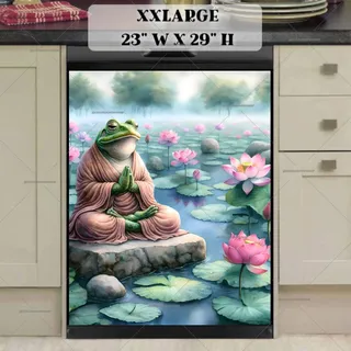 Preview of Cute Frog Buddha magnet in XX Large size.