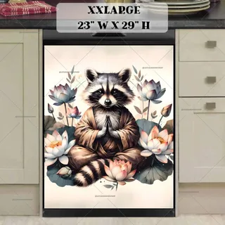 Preview of Cute Raccoon Buddha magnet in XX Large size.