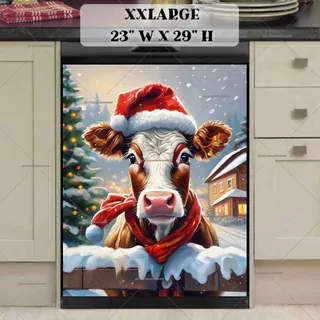 Preview of Cute Santa Cow magnet in XX Large size.