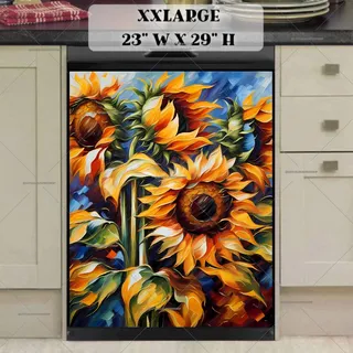 Preview of Sunflowers in the Vase magnet in XX Large size.