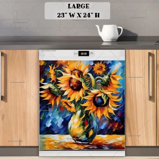 Preview of Still Life Sunflowers magnet in Large size.