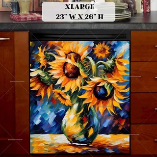 Preview of Still Life Sunflowers magnet in Extra Large size.