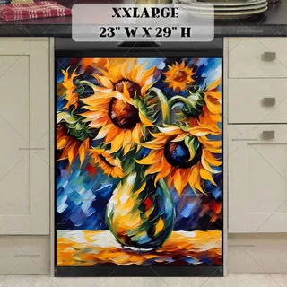 Preview of Still Life Sunflowers magnet in XX Large size.