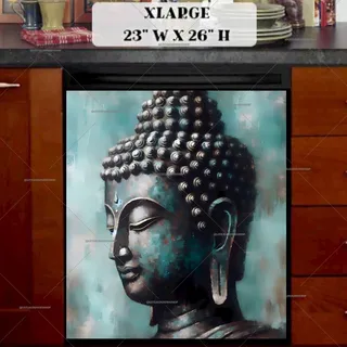 Preview of Antique Buddha Portrait magnet in Extra Large size.