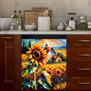 Preview of Blooming Sunflowers at the Farmhouse magnet.