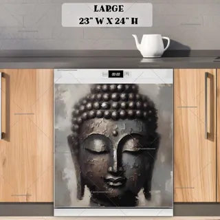 Preview of Rustic Buddha Portrait magnet in Large size.