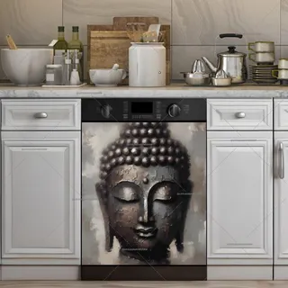 Preview of Rustic Buddha Portrait magnet.