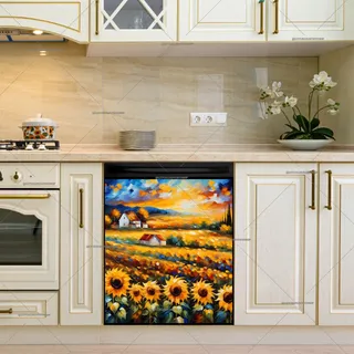 Preview of Sunflower Field in the Sunset magnet.