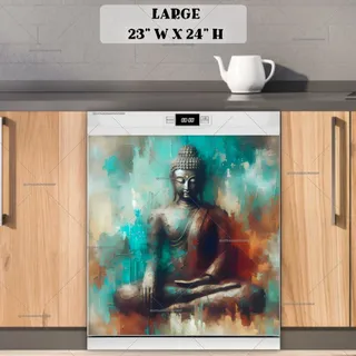 Preview of Beautiful Abstract Buddha magnet in Large size.