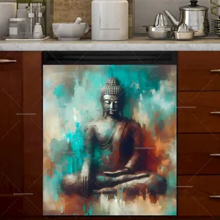 Preview of Beautiful Abstract Buddha magnet.