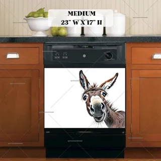 Preview of Funny Peeking Donkey magnet in Medium size.