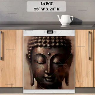 Preview of Rustic Buddha Portrait magnet in Large size.