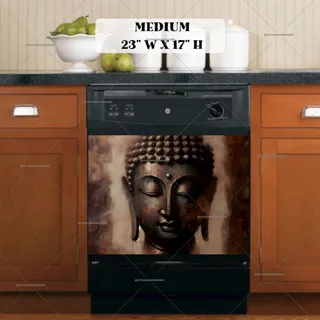 Preview of Rustic Buddha Portrait magnet in Medium size.