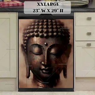 Preview of Rustic Buddha Portrait magnet in XX Large size.