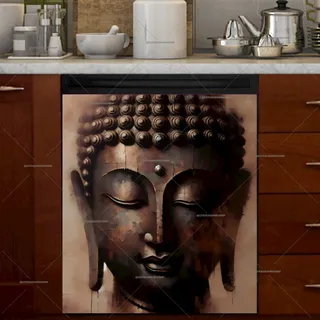 Preview of Rustic Buddha Portrait magnet.