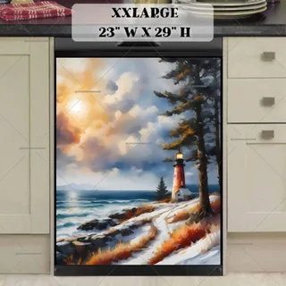 Preview of Winter Lighthouse magnet in XX Large size.