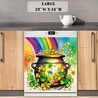 Preview of St. Patty Pot of Gold magnet in Large size.