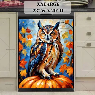 Preview of Gorgeous Autumn Owl magnet in XX Large size.
