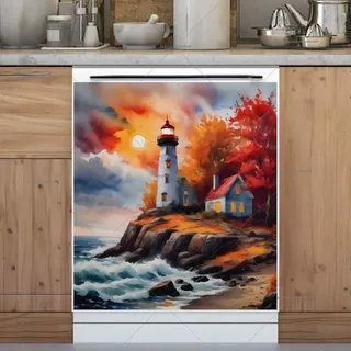 Preview of Autumn Lighthouse magnet.