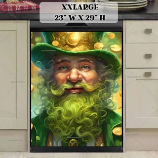 Preview of St. Patrick Gnome with Gold magnet in XX Large size.