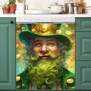 Preview of St. Patrick Gnome with Gold magnet.