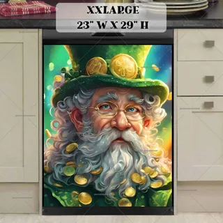 Preview of St. Patrick’s Day Gnome with Gold magnet in XX Large size.