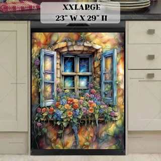 Preview of Summer Farmhouse Window magnet in XX Large size.