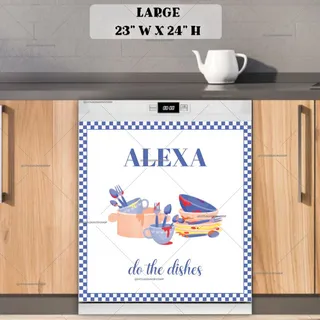 Preview of Alexa Do The Dishes magnet in Large size.