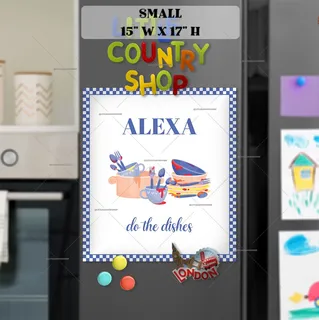 Preview of Alexa Do The Dishes magnet in Small size.