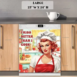 Preview of Pin-Up Girl Cook magnet in Large size.