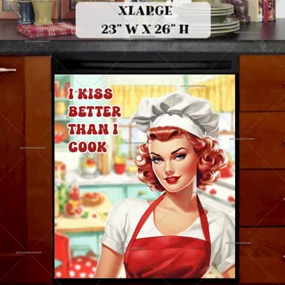 Preview of Pin-Up Girl Cook magnet in Extra Large size.