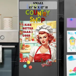 Preview of Pin-Up Girl Cook magnet in Small size.