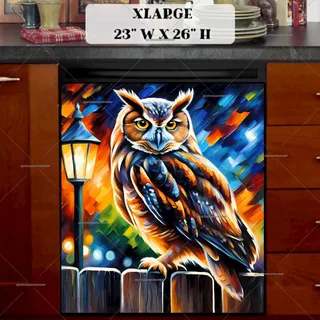 Preview of Beautiful Night Owl magnet in Extra Large size.